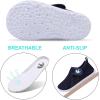imageJOINFREE Baby Toddler Water Shoes Boys Girls Sandals Barefoot Kids Breathable Sneakers Shoes for Walking RunningMesh Navy Blue