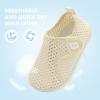 imageJOINFREE Baby Toddler Water Shoes Boys Girls Sandals Barefoot Kids Breathable Sneakers Shoes for Walking RunningMesh Pure Beige