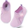 imageJOINFREE Baby Toddler Water Shoes Boys Girls Sandals Barefoot Kids Breathable Sneakers Shoes for Walking RunningMesh Purple