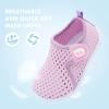 imageJOINFREE Baby Toddler Water Shoes Boys Girls Sandals Barefoot Kids Breathable Sneakers Shoes for Walking RunningMesh Purple