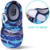 imageJOINFREE Baby Toddler Water Shoes Boys Girls Sandals Barefoot Kids Breathable Sneakers Shoes for Walking RunningMulti Shark