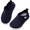 imageJOINFREE Baby Toddler Water Shoes Boys Girls Sandals Barefoot Kids Breathable Sneakers Shoes for Walking RunningNavy Blue