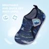 imageJOINFREE Baby Toddler Water Shoes Boys Girls Sandals Barefoot Kids Breathable Sneakers Shoes for Walking RunningNavyblue Shark