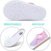 imageJOINFREE Baby Toddler Water Shoes Boys Girls Sandals Barefoot Kids Breathable Sneakers Shoes for Walking RunningPink Purple