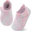 imageJOINFREE Baby Toddler Water Shoes Boys Girls Sandals Barefoot Kids Breathable Sneakers Shoes for Walking RunningColor Whitepink