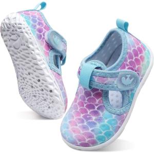 imageJOINFREE Baby Toddler Water Shoes Boys Girls Sandals Barefoot Kids Breathable Sneakers Shoes for Walking RunningAbstract Colorful