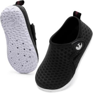 imageJOINFREE Baby Toddler Water Shoes Boys Girls Sandals Barefoot Kids Breathable Sneakers Shoes for Walking RunningBlack