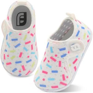 imageJOINFREE Baby Toddler Water Shoes Boys Girls Sandals Barefoot Kids Breathable Sneakers Shoes for Walking RunningColor Stripe