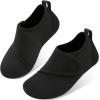 imageJOINFREE Kids Boys and Girls Swim Water Shoes Toddler Quick Dry Aqua Socks Barefoot Skin Shoes for Beach SportsAblack