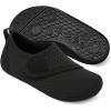 imageJOINFREE Kids Boys and Girls Swim Water Shoes Toddler Quick Dry Aqua Socks Barefoot Skin Shoes for Beach SportsAblack