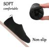 imageJOINFREE Kids Boys and Girls Swim Water Shoes Toddler Quick Dry Aqua Socks Barefoot Skin Shoes for Beach SportsAblack