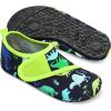 imageJOINFREE Kids Boys and Girls Swim Water Shoes Toddler Quick Dry Aqua Socks Barefoot Skin Shoes for Beach SportsBare Dinosaur