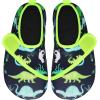 imageJOINFREE Kids Boys and Girls Swim Water Shoes Toddler Quick Dry Aqua Socks Barefoot Skin Shoes for Beach SportsBare Dinosaur