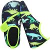 imageJOINFREE Kids Boys and Girls Swim Water Shoes Toddler Quick Dry Aqua Socks Barefoot Skin Shoes for Beach SportsBare Dinosaur