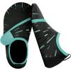 imageJOINFREE Kids Boys and Girls Swim Water Shoes Toddler Quick Dry Aqua Socks Barefoot Skin Shoes for Beach SportsBlack Blue
