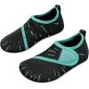 imageJOINFREE Kids Boys and Girls Swim Water Shoes Toddler Quick Dry Aqua Socks Barefoot Skin Shoes for Beach SportsBlack Blue