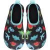imageJOINFREE Kids Boys and Girls Swim Water Shoes Toddler Quick Dry Aqua Socks Barefoot Skin Shoes for Beach SportsBlue Multidinosaur