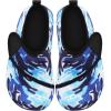 imageJOINFREE Kids Boys and Girls Swim Water Shoes Toddler Quick Dry Aqua Socks Barefoot Skin Shoes for Beach SportsBlue Wave
