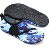 imageJOINFREE Kids Boys and Girls Swim Water Shoes Toddler Quick Dry Aqua Socks Barefoot Skin Shoes for Beach SportsBlue Wave