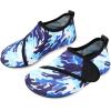 imageJOINFREE Kids Boys and Girls Swim Water Shoes Toddler Quick Dry Aqua Socks Barefoot Skin Shoes for Beach SportsBlue Wave