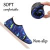 imageJOINFREE Kids Boys and Girls Swim Water Shoes Toddler Quick Dry Aqua Socks Barefoot Skin Shoes for Beach SportsBluegreen Shark