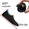 imageJOINFREE Kids Boys and Girls Swim Water Shoes Toddler Quick Dry Aqua Socks Barefoot Skin Shoes for Beach SportsColorful Black