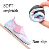 imageJOINFREE Kids Boys and Girls Swim Water Shoes Toddler Quick Dry Aqua Socks Barefoot Skin Shoes for Beach SportsColorful Scale