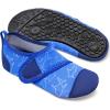 imageJOINFREE Kids Boys and Girls Swim Water Shoes Toddler Quick Dry Aqua Socks Barefoot Skin Shoes for Beach SportsEasy Shark Blue