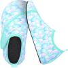 imageJOINFREE Kids Boys and Girls Swim Water Shoes Toddler Quick Dry Aqua Socks Barefoot Skin Shoes for Beach SportsGreen Scale