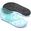 imageJOINFREE Kids Boys and Girls Swim Water Shoes Toddler Quick Dry Aqua Socks Barefoot Skin Shoes for Beach SportsGreen Scale
