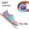 imageJOINFREE Kids Boys and Girls Swim Water Shoes Toddler Quick Dry Aqua Socks Barefoot Skin Shoes for Beach SportsGrpinkbluepurple