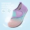 imageJOINFREE Kids Boys and Girls Swim Water Shoes Toddler Quick Dry Aqua Socks Barefoot Skin Shoes for Beach SportsGrpinkbluepurple