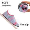 imageJOINFREE Kids Boys and Girls Swim Water Shoes Toddler Quick Dry Aqua Socks Barefoot Skin Shoes for Beach SportsM Colorpinkblue