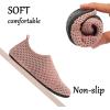 imageJOINFREE Kids Boys and Girls Swim Water Shoes Toddler Quick Dry Aqua Socks Barefoot Skin Shoes for Beach SportsM Darkpink