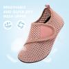 imageJOINFREE Kids Boys and Girls Swim Water Shoes Toddler Quick Dry Aqua Socks Barefoot Skin Shoes for Beach SportsM Darkpink