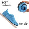 imageJOINFREE Kids Boys and Girls Swim Water Shoes Toddler Quick Dry Aqua Socks Barefoot Skin Shoes for Beach SportsM Lightblue