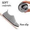 imageJOINFREE Kids Boys and Girls Swim Water Shoes Toddler Quick Dry Aqua Socks Barefoot Skin Shoes for Beach SportsM Lightgrey