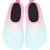 imageJOINFREE Kids Boys and Girls Swim Water Shoes Toddler Quick Dry Aqua Socks Barefoot Skin Shoes for Beach SportsMint Pink