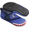 imageJOINFREE Kids Boys and Girls Swim Water Shoes Toddler Quick Dry Aqua Socks Barefoot Skin Shoes for Beach SportsNavy Shark
