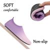 imageJOINFREE Kids Boys and Girls Swim Water Shoes Toddler Quick Dry Aqua Socks Barefoot Skin Shoes for Beach SportsPink Purple