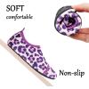 imageJOINFREE Kids Boys and Girls Swim Water Shoes Toddler Quick Dry Aqua Socks Barefoot Skin Shoes for Beach SportsPurple Leopard