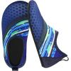 imageJOINFREE Kids Boys and Girls Swim Water Shoes Toddler Quick Dry Aqua Socks Barefoot Skin Shoes for Beach SportsSplice Navy
