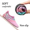 imageJOINFREE Kids Boys and Girls Swim Water Shoes Toddler Quick Dry Aqua Socks Barefoot Skin Shoes for Beach SportsSplice Pink
