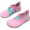 imageJOINFREE Kids Boys and Girls Swim Water Shoes Toddler Quick Dry Aqua Socks Barefoot Skin Shoes for Beach SportsSplice Pink