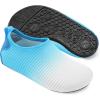 imageJOINFREE Kids Boys and Girls Swim Water Shoes Toddler Quick Dry Aqua Socks Barefoot Skin Shoes for Beach SportsWihteblue