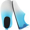 imageJOINFREE Kids Boys and Girls Swim Water Shoes Toddler Quick Dry Aqua Socks Barefoot Skin Shoes for Beach SportsWihteblue