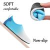 imageJOINFREE Kids Boys and Girls Swim Water Shoes Toddler Quick Dry Aqua Socks Barefoot Skin Shoes for Beach SportsWihteblue