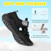 imageJOINFREE Toddler Boys Girls Water Shoes Breathable Qucik Dry Sport Beach Sandals Lightweight Barefoot FlexibleBlack