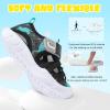 imageJOINFREE Toddler Boys Girls Water Shoes Breathable Qucik Dry Sport Beach Sandals Lightweight Barefoot FlexibleBlackgreen Dinosaur
