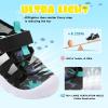 imageJOINFREE Toddler Boys Girls Water Shoes Breathable Qucik Dry Sport Beach Sandals Lightweight Barefoot FlexibleBlackgreen Dinosaur